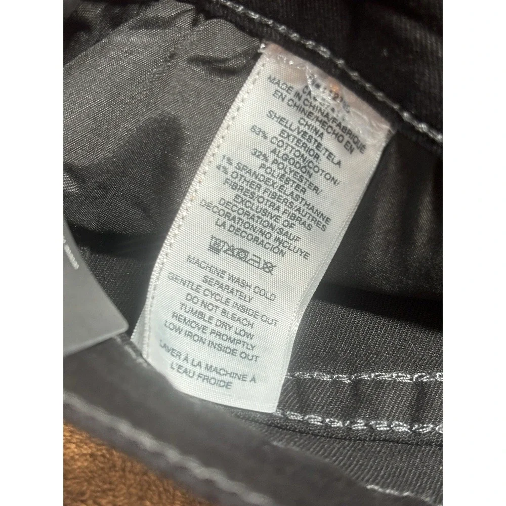 True Religion Jeans Ricky Relaxed NWT‎ Straight Black Button Flap Pocket 36x30